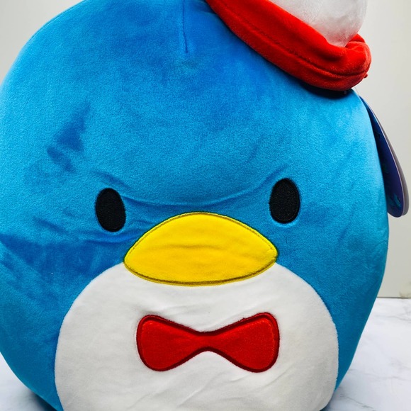 Squishmallows Hello Kitty Tuxedosam Sam 12" Penguin Plush Sanrio Blue Bowtie - Picture 4 of 9